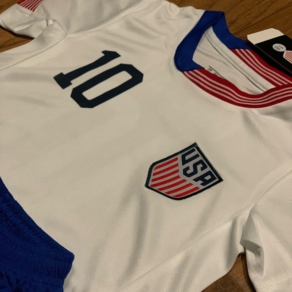 Large Kids 10-12 Christian Pulisic Youth Soccer US Jersey New With Tags Size 28 - Picture 9 of 9